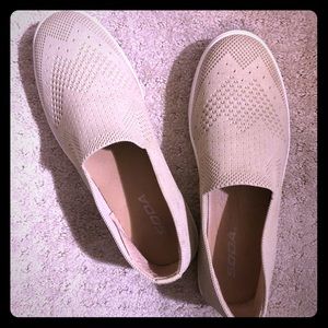 Cream Slip on Tennis Shoe